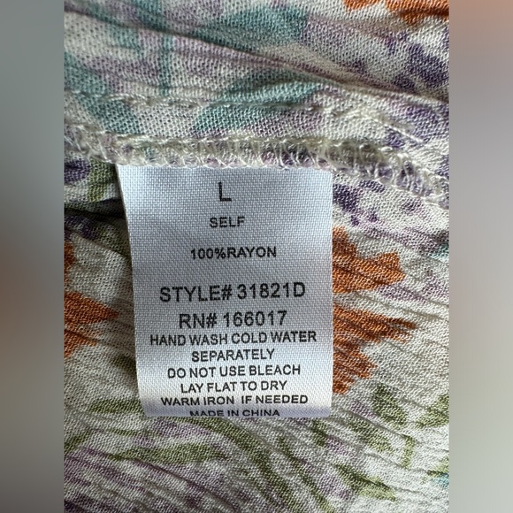 Floral dress size L - Picture 6 of 6